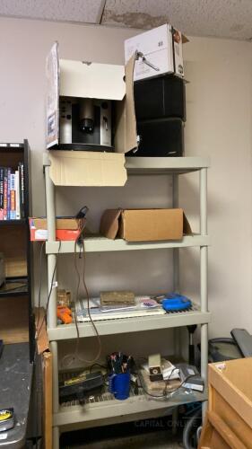 Shelving Unit with Contents