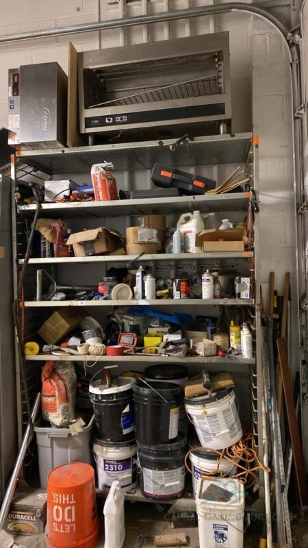 Shelving Unit with Contents