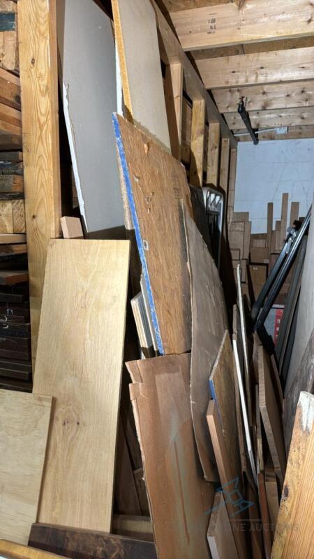 All Items in 12' Cubby Including Tables, Plywood