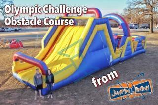 Blue and Yellow 50ft Obstacle Course