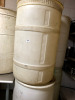 6 Big White Cylinder Containers