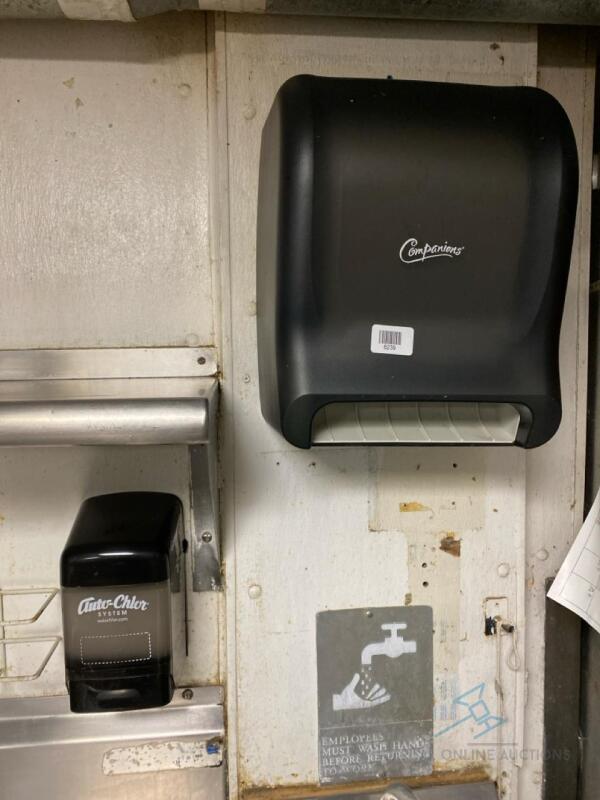 Lot of Paper Towel and Soap Dispensers