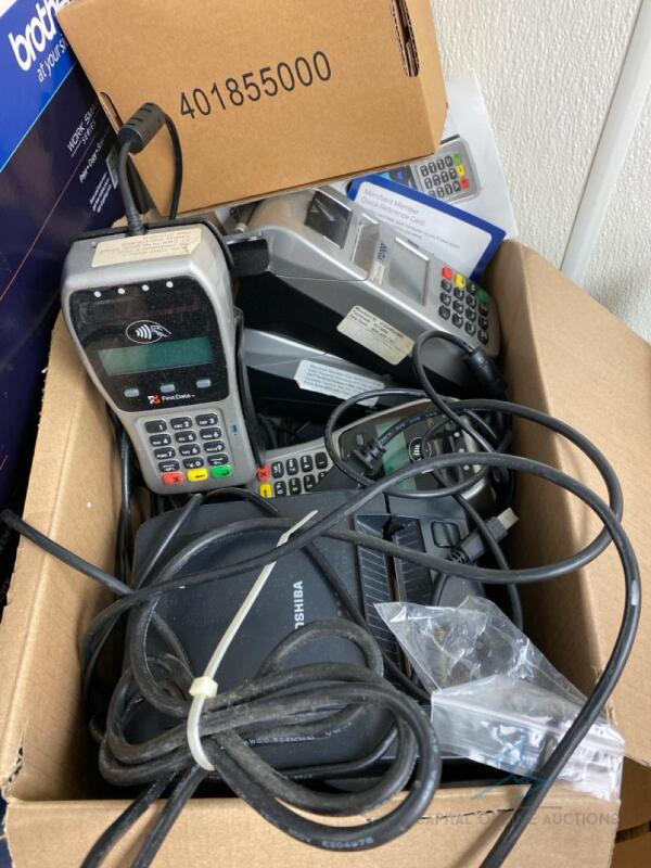 Box of POS equipment