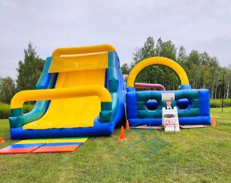 Large Obstacle Course with Slide and Turn Around