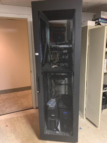 Computer Server Cage 80"H x 23 1/2 "W x 36" Deep