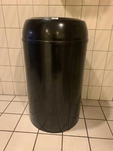 4 x Black Round Trash Cans 18"Round x 34 1/2 H