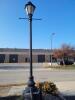 Set of 2 - 12 FT Light Posts Located outside of Building