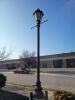 Set of 2 - 12 FT Light Posts Located outside of Building