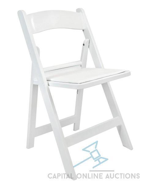 (100) Brand New Resin Folding Chairs