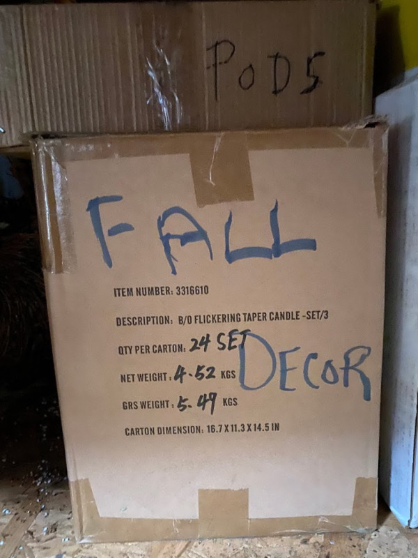 4 Boxes of Assorted Fall Decor