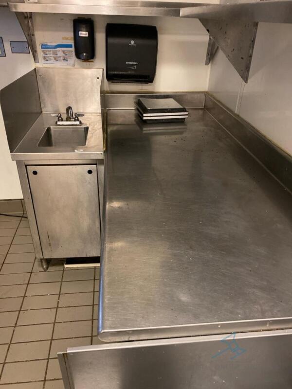 Stainless Steel Sink with Stainless Steel Table