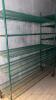 (2) Wheeled Green Wire Shelving Units - 3