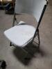 Lot of about 40 White Folding Chairs - 2