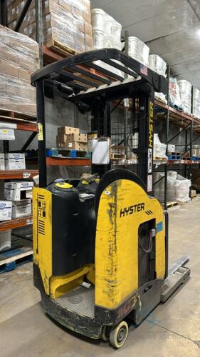 Hyster standup reach forklift