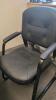 (2) Black Office Chairs - 4