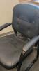 (2) Black Office Chairs - 5