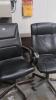 Lot of 2 Black Office Chairs - 2