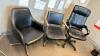 Lot of 4 office chairs