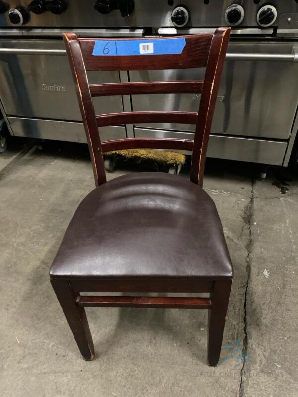 (61) Slat Backed Dining Chair