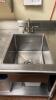 Stainless Steel Table with Can Opener and Sink - 3