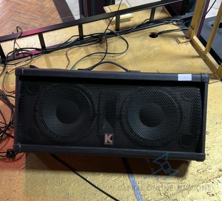 2 Kustom KPX210A 100W powered monitors