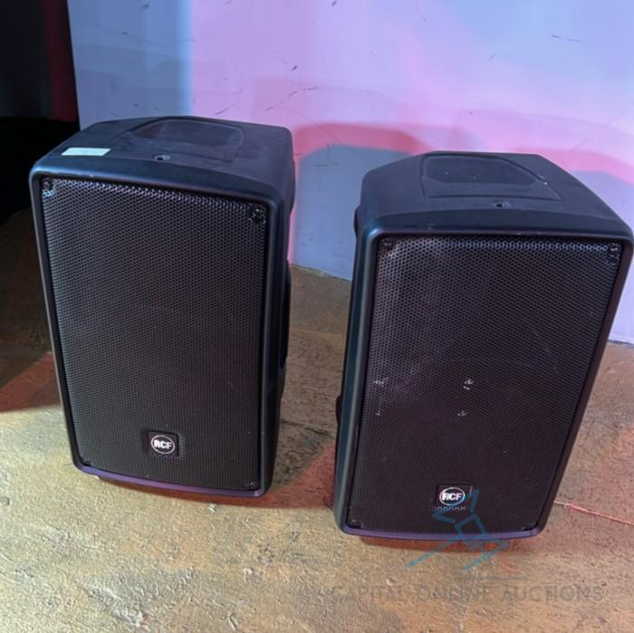 3 RCF HD 10-A Powered Speakers