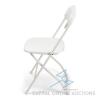 (200) Brand New White Poly Folding Chairs - 2