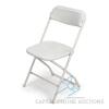 (200) Brand New White Poly Folding Chairs