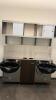 Marbles Products Salon Station with sinks - 2