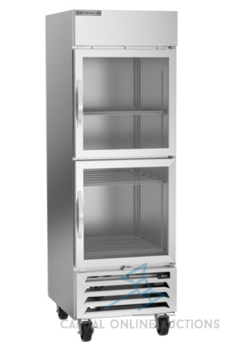 New in Box Horizon Bottom Mount Half Glass Door Reach-In Refrigerator