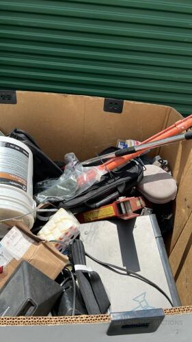 Pallet of Miscellaneous electronics, tools, hardware,