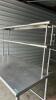 1 Stainless steel table with shelves - 3