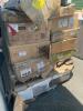 Pallet of assorted TV consoles, bed frames, etc. - 2