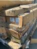 Pallet of assorted TV consoles, bed frames, etc. - 4