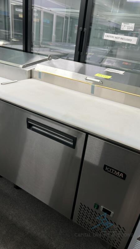 Custom Refrigerated Counter, Pizza Prep Table