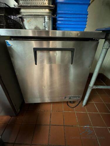 True worktop stainless steel freezer