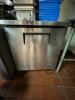 True worktop stainless steel freezer