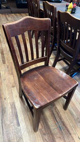 (20) Wooden Dining Chairs