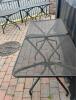 (8) Metal outdoor square tables - 2