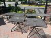 (8) Metal outdoor square tables - 3