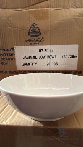 (20) Jasmine Low Bowl