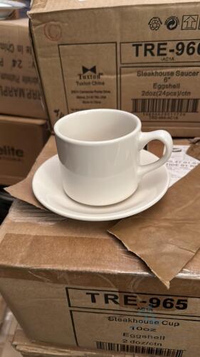 24 Sets of Steakhouse Cups with Saucers