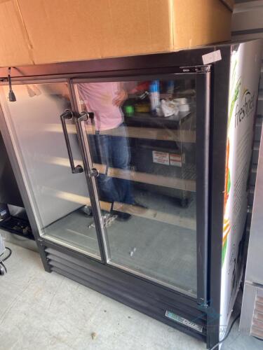 True refrigerated glass door merchandiser