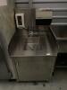 Stainless steel sink cabinet