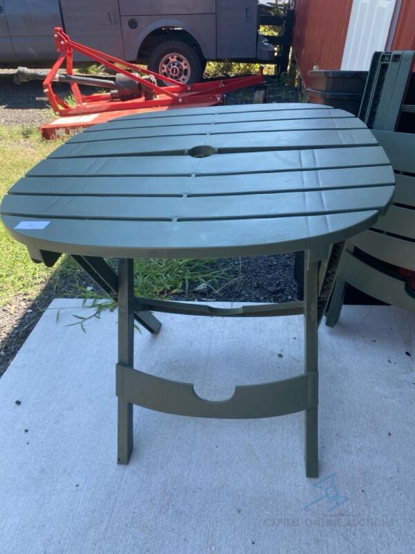 (2) Outdoor dining tables