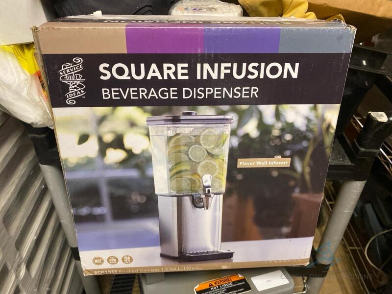 Square infusion beverage Dispenser