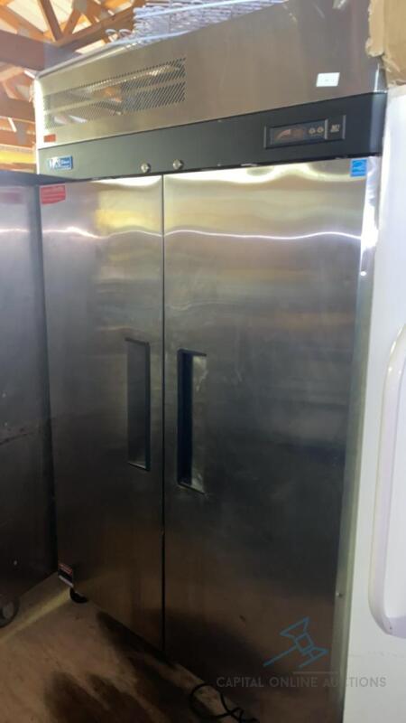 Turbo air two door reach in freezer