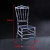 (200) New in Package Clear French Back Stackable Chairs - 2