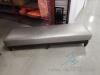 Faux Silver Ostrich Leather Bench - 3