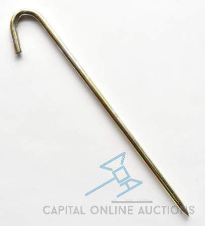 (80) Brand New 1/2 x 18 Hook Stake-Gold